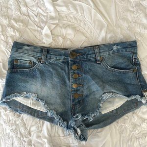 One Teaspoon Rollers Jean Shorts